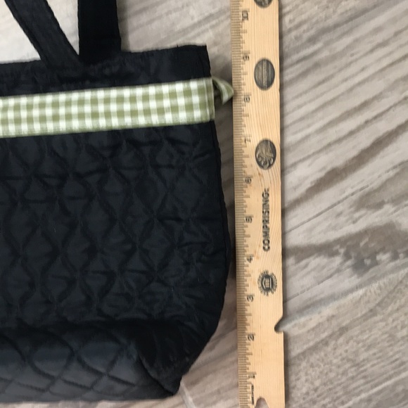 Williamsburg Pineapple Purse/Lunch Bag with Green Gingham Ribbon - Picture 6 of 6